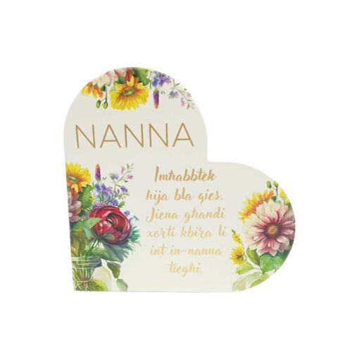 Picture of NANNA WOODEN HEART PLAQUE